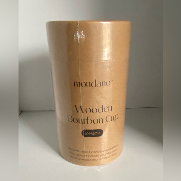 Mondano Wooden Bourbon Cups, Jujube Wood Drinking Cups, Set of Two - Picture 8 of 12